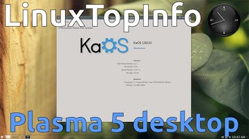 Plasma 5 desktop in KaOS Linux distro