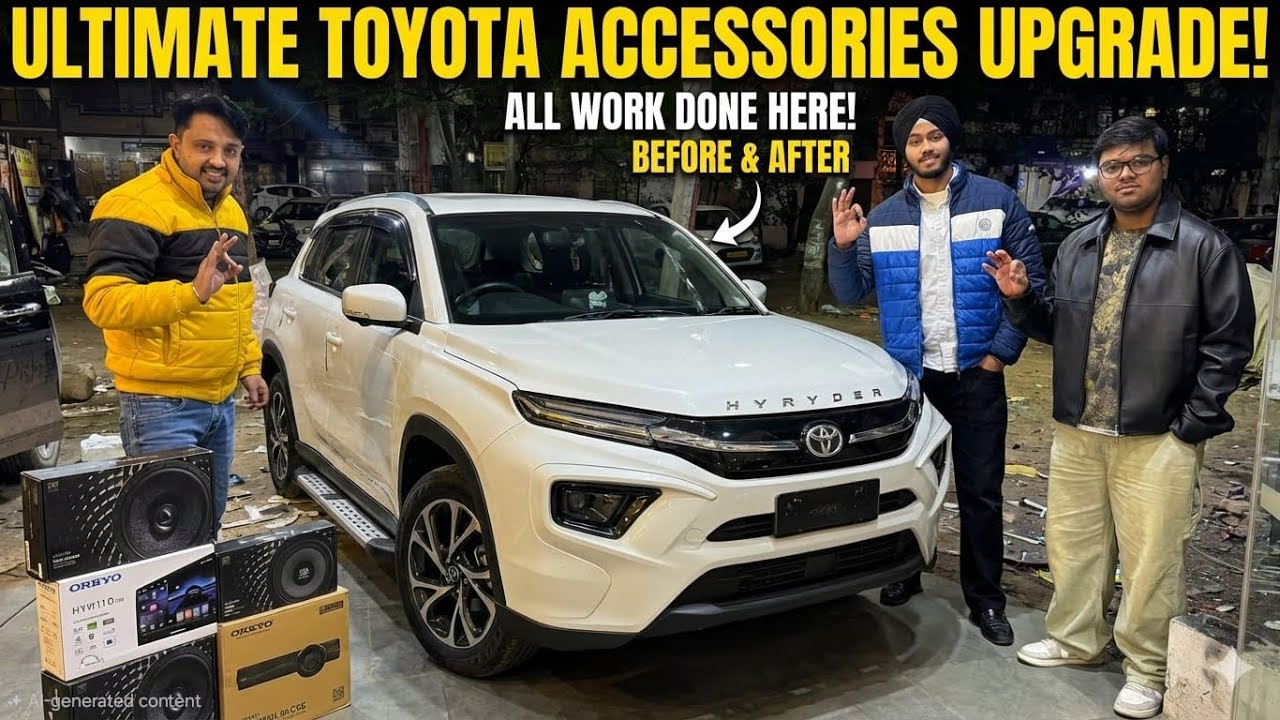 Ultimate Toyota🔥Hyryder accessories upgrade with genuine accessories and couple to couple fitment ￼ 