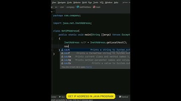 get ip address using java😱 | how to | #coding #java