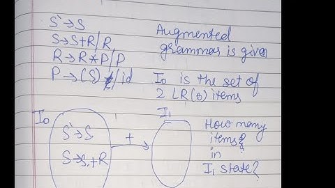 GATE 2022 ANSWERS COMPILER DESIGN | How many LR(0)items in state on + | S