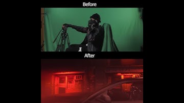 Blender 3D Before and After Greenscreen VFX