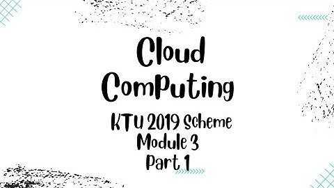 Cloud Computing KTU 2019 Scheme | Internet Service Providers ISPs |