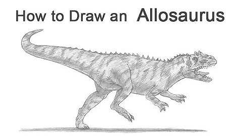 How to Draw an Allosaurus Dinosaur