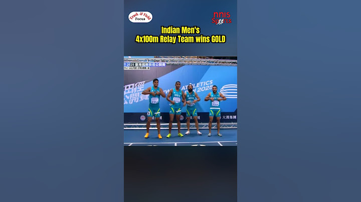 Indian Men's 4x100m Relay Team storms to GOLD at Taiwan Athletics Open 2025 clocking a Solid 38.75s