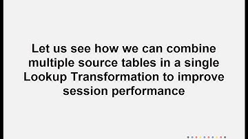 How to combine lookups to improve performance