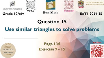 Solving similar triangles | Q15 P2 | 10A | EoT1 |