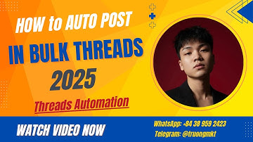 How to Auto Post in Bulk on Threads 2025 | Threads Automation