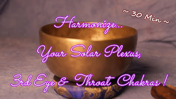 HIGHER OCTAVE SOLAR PLEXUS/3RD EYE/THROAT MEDITATION ~ 30 MIN ~ BOWL #S316 ~ WWW.TEMPLESOUNDS.NET