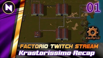 Factorio Krastorissimo Recap | #1 INTRODUCING THE NEW SERIES | Livestream Footage