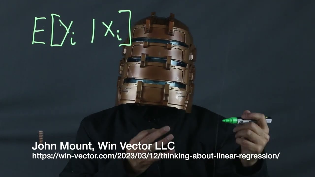Regression Lecture: decomposing out the error and residuals
