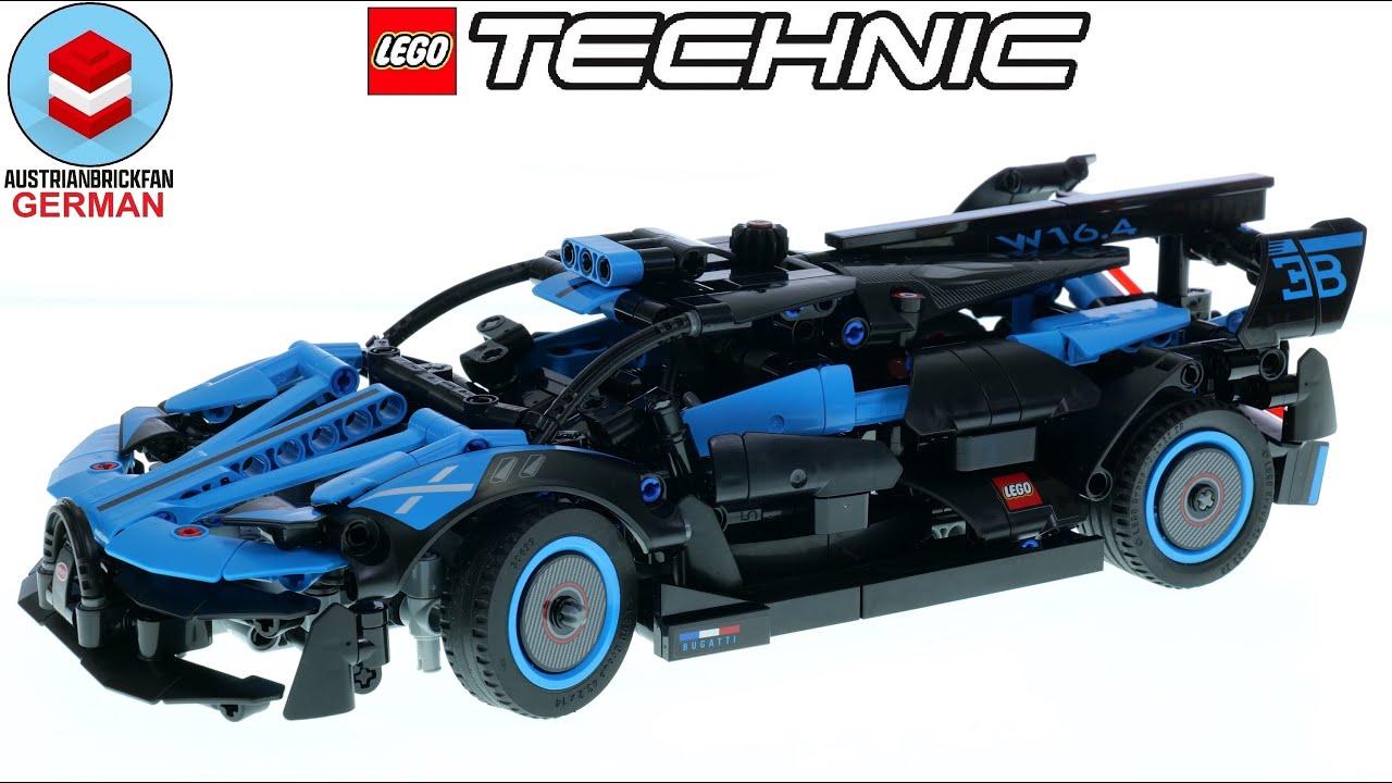 LEGO Technic 42162 Bugatti Bolide Agile Blue - LEGO Speed Build Review ...