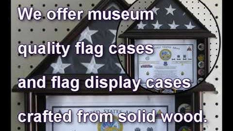 Military Shadow Boxes for Veteran, Burial, Funeral, and Cadet Flags