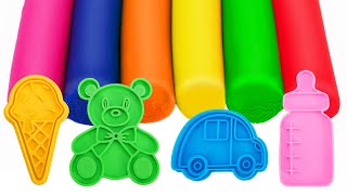 Best Learning Shapes & Colors with Play Doh Molds | Preschool Learning Video for Kids