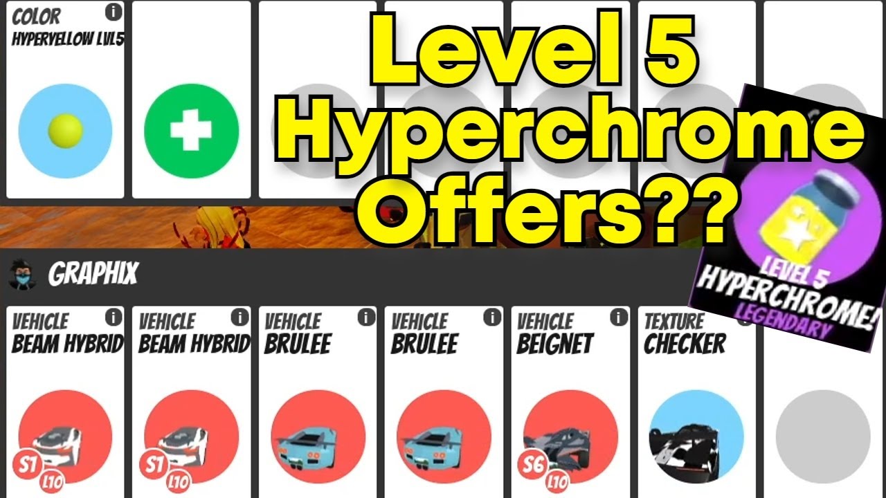 RED Hyper Chrome Level 5 💎CLEAN • FAST DELIVERY⚡ + BONUS Roblox