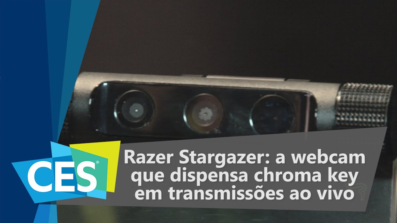 Razer Stargazer: a webcam que dispensa chroma key em transmissões - CES 2016 - TecMundo