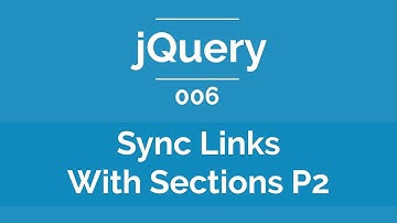 Arabic jQuery Practical Course #006 - Sync Links With Sections Part 2