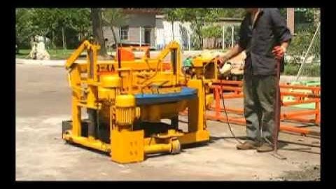 German New Technology QT40-3A Egg Layer Brick Machine Mobile Brick Machine ,Cement Block Machine.
