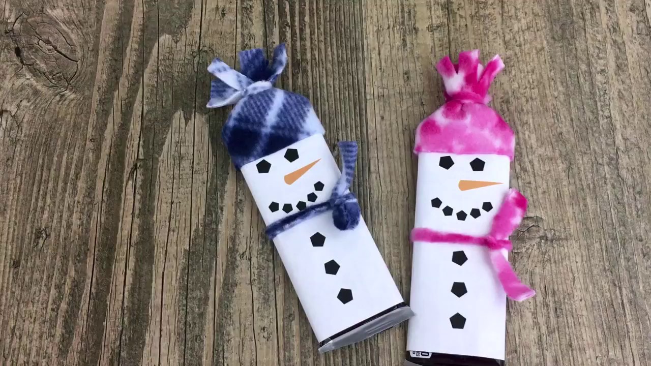 snowman candybar wrappers