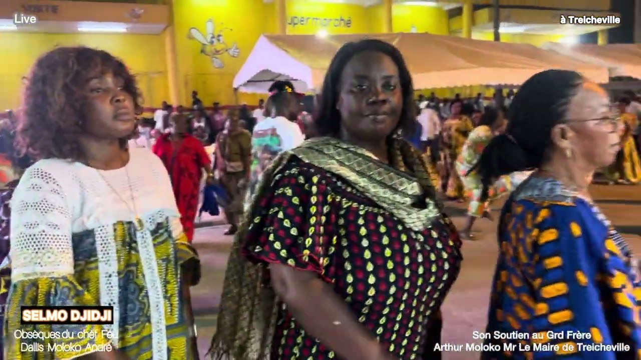 Selmo Djidji à Treicheville Obsèques de feu Dallis Moloko André chef Bété ( Famille Loloko Arthur )