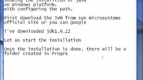 Installing JVM on Windows and Setting Path