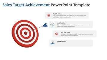 Sales Target Achievement PowerPoint Template | Kridha Graphics
