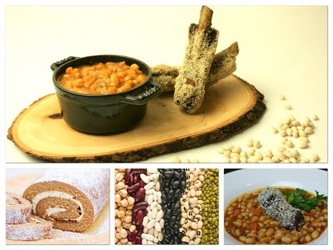 Braised Pork Ribs with White Beans Stew- Ginger Roulade with Orange Cream Cheese