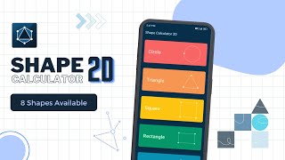 Shapes 2D Calculator | React Native | Android App screenshot 1