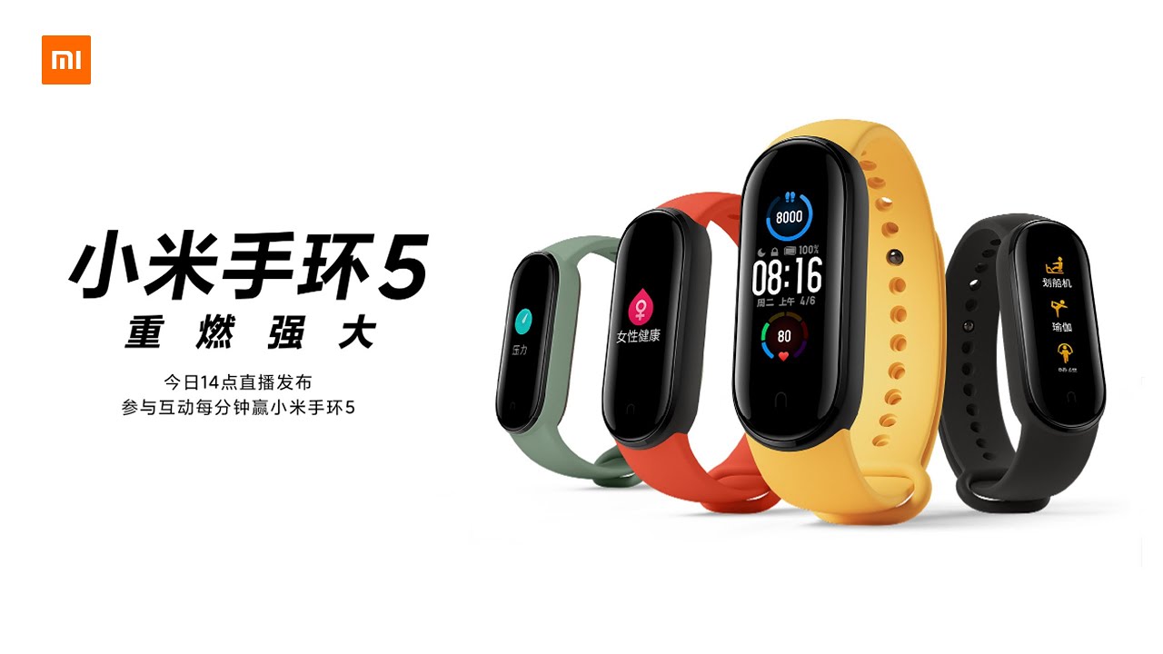 3 Correas Mi Band 5 Xiaomi en Amarillo, Naranja y Azul Rey +