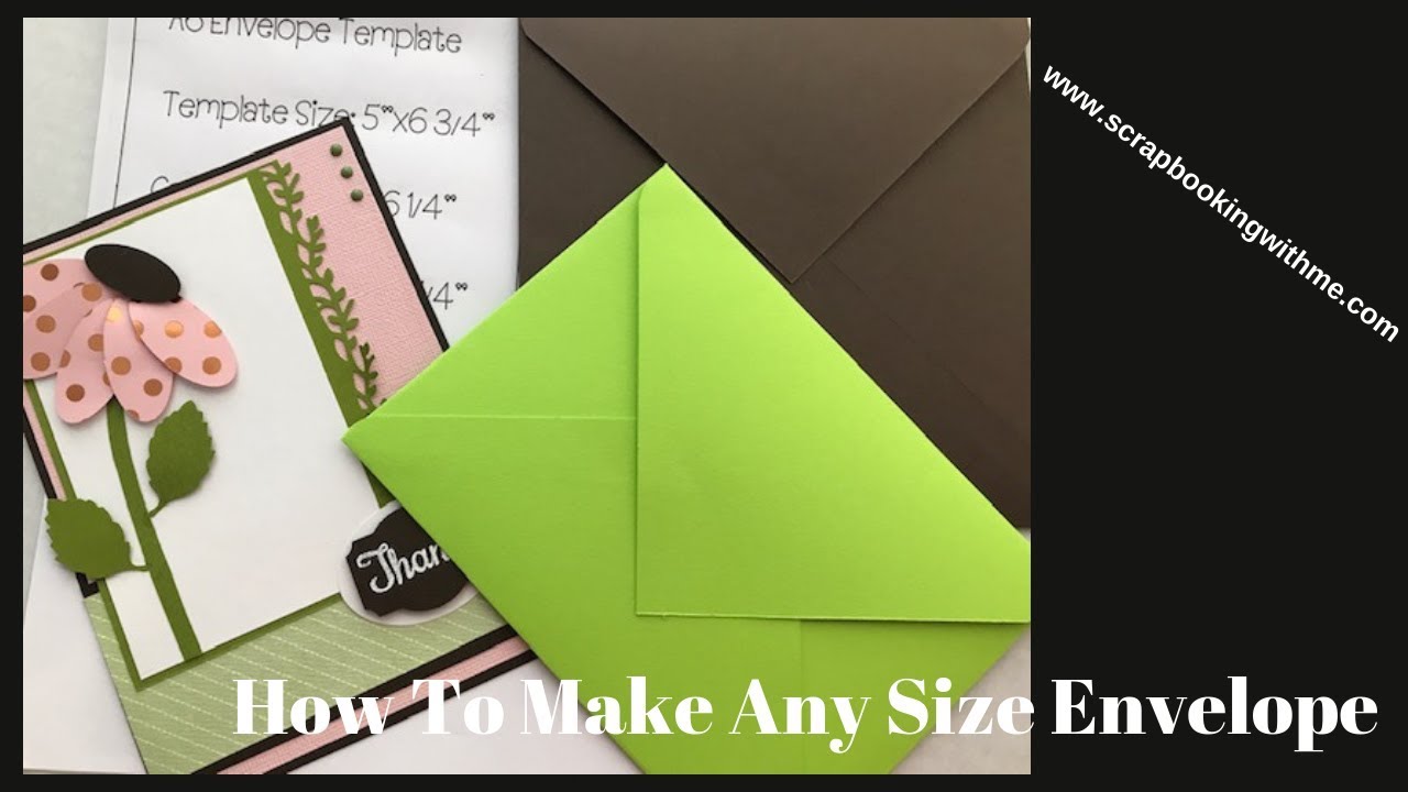 How To Make Any Size Envelope & Free Templates For Envelope Templates For Card Making