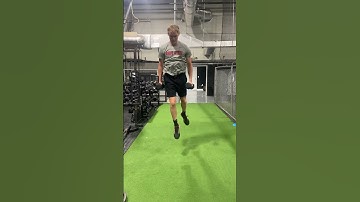 Split Stance Weighted Drop to Jump