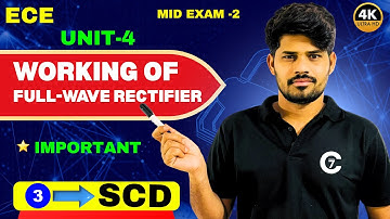 Working of Full - Wave Rectifier in Telugu | SCD | Day 3 | Unit -4 | chaitumawa7