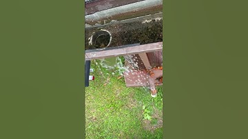 Clogged Gutter! #clogged#guttercleaning#rain#rainyday#viral#video#viralvideo #viralshorts#shorts