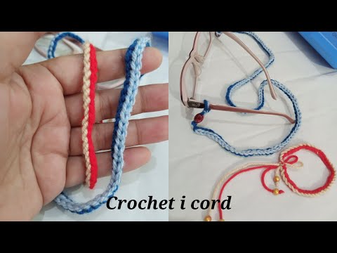 Crochet i cord/basic crochet/Fast and easy crochet cord.
