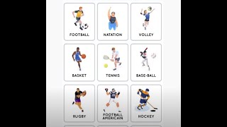 Types of sports in French!انواع الرياضة بالفرنسي!