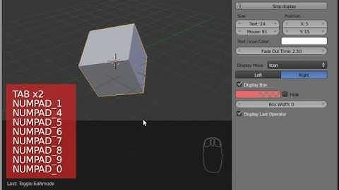 Screencast Keys Addon 1.7 - Blender 2.6x