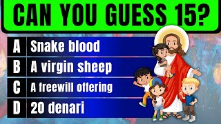 The Ultimate BIBLE QUIZ 🤔 | 3 levels- 15 questions! - Bible Quiz screenshot 5