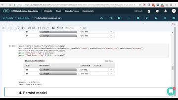 IBM Watson Machine Learning predicting equipment purchases