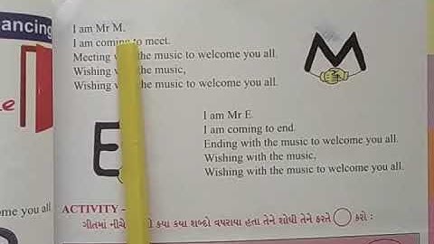 Std  4, English Unit 5, Here We Are Dancing, Activity 1,2,3