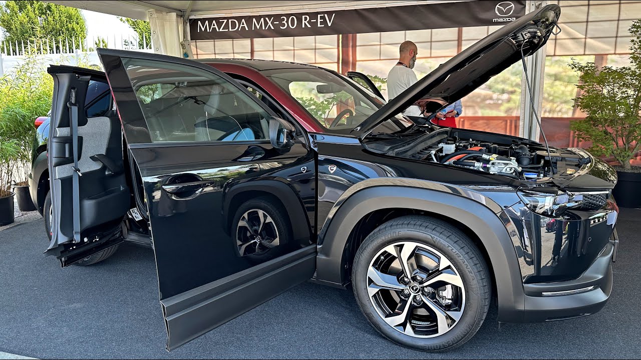 New Mazda MX-30 e-Skyactiv R-EV (2023)  Visual Review, Exterior, Interior  & Infotainment 