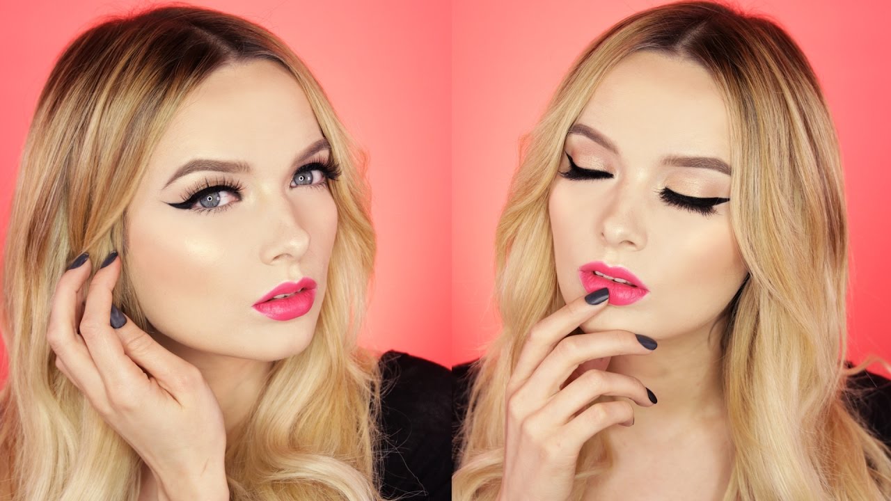 Easy Glowing Coral Makeup Tutorial MyPaleSkin YouTube