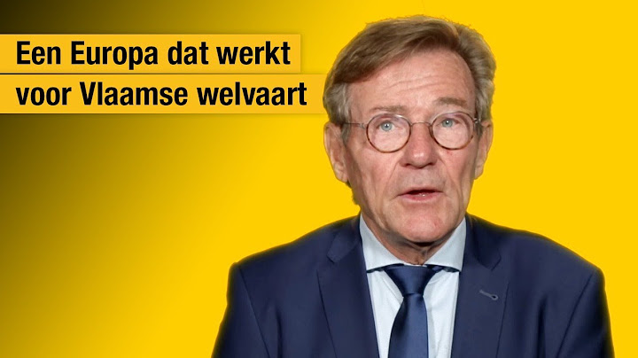 Van Overtveldt: “Een Europa dat werkt voor Vlaamse welvaart”