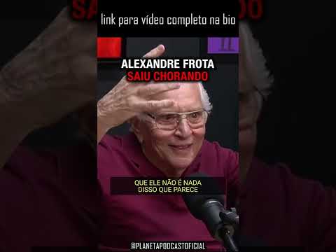 imagem do vídeo ALEXANDRE FROTA SAIU CHORANDO DO CAMARIM com Carlos Alberto de Nóbrega | Planeta Podcast #shorts