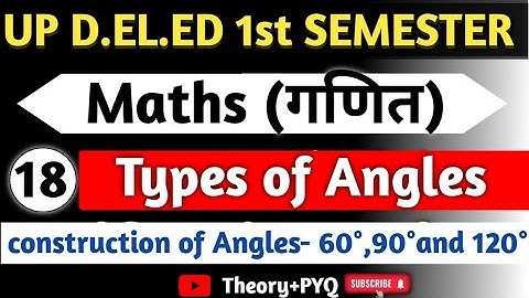 Concept of Angles | Up Deled 1st semester classes 2025 Math| how to construct 60°, 90°& 120° angles 