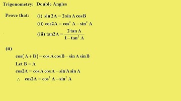 Derivation of sin2A,cos2A and tan2A.