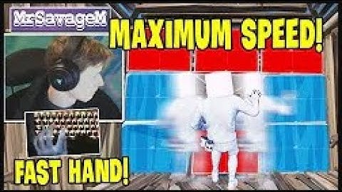 NRG MrSavageM Shows Maximum Editing and Building Speed 1v1