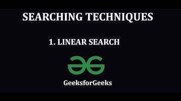 Searching  Algorithms - 1. Linear Search Algorithm