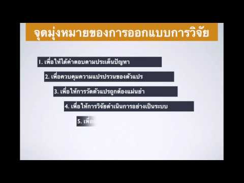 การออกแบบการวิจัย(Research Desaign)