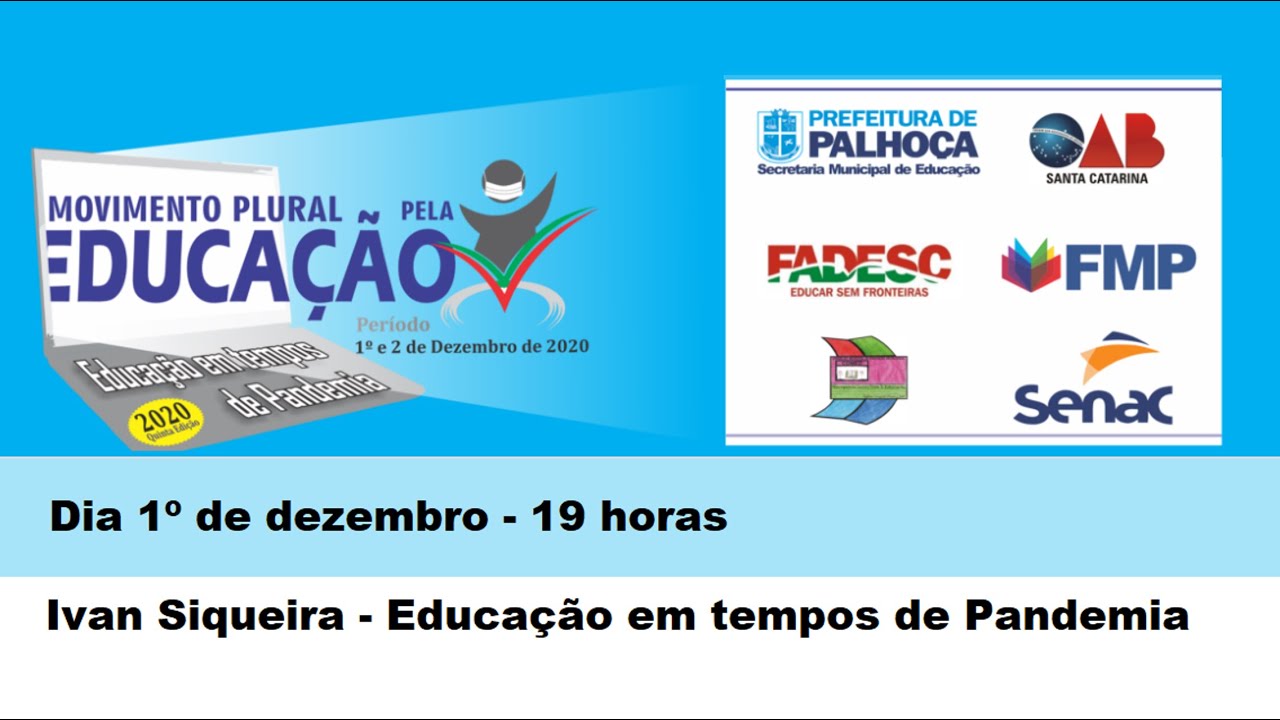 1º de Dezembro - MOVIMENTO PLURAL PELA EDUCAÇÃO - 2020