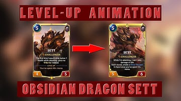Obsidian Dragon Sett level-up animation | Legends of Runeterra