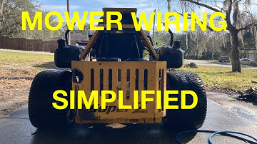 How to simplify wiring on mower
